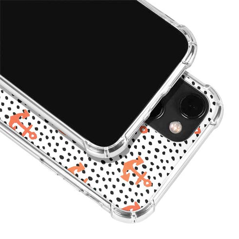 Bouffants and Broken Hearts Anchors and Dots iPhone 14 Clear Case